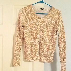Leopard print cardigan